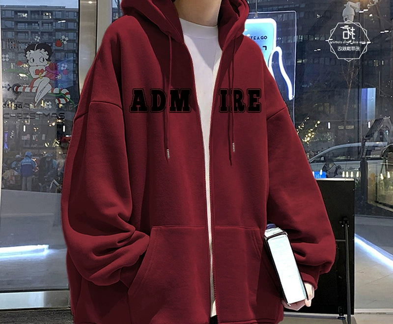 Oversized Retro Cardigan with Hood for Casual Autumn Wear